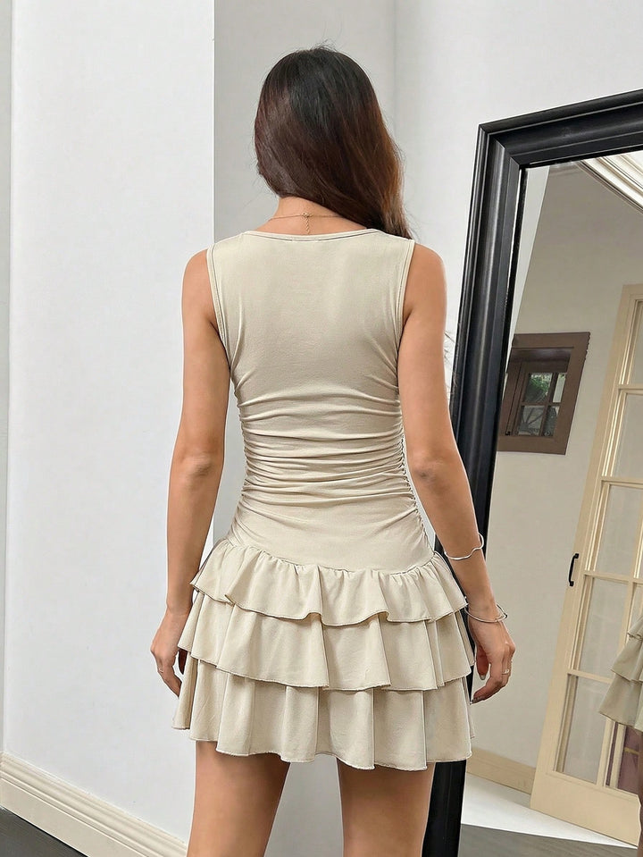 Rochie mini SHEIN, bej
