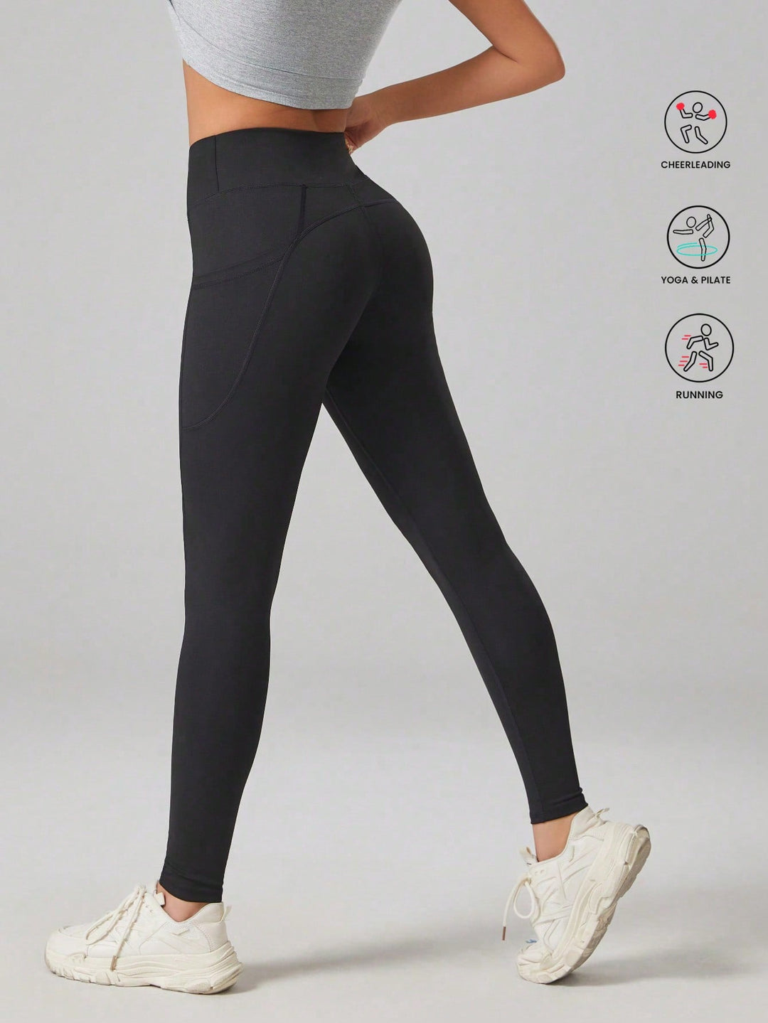Pantaloni SHEIN, negru