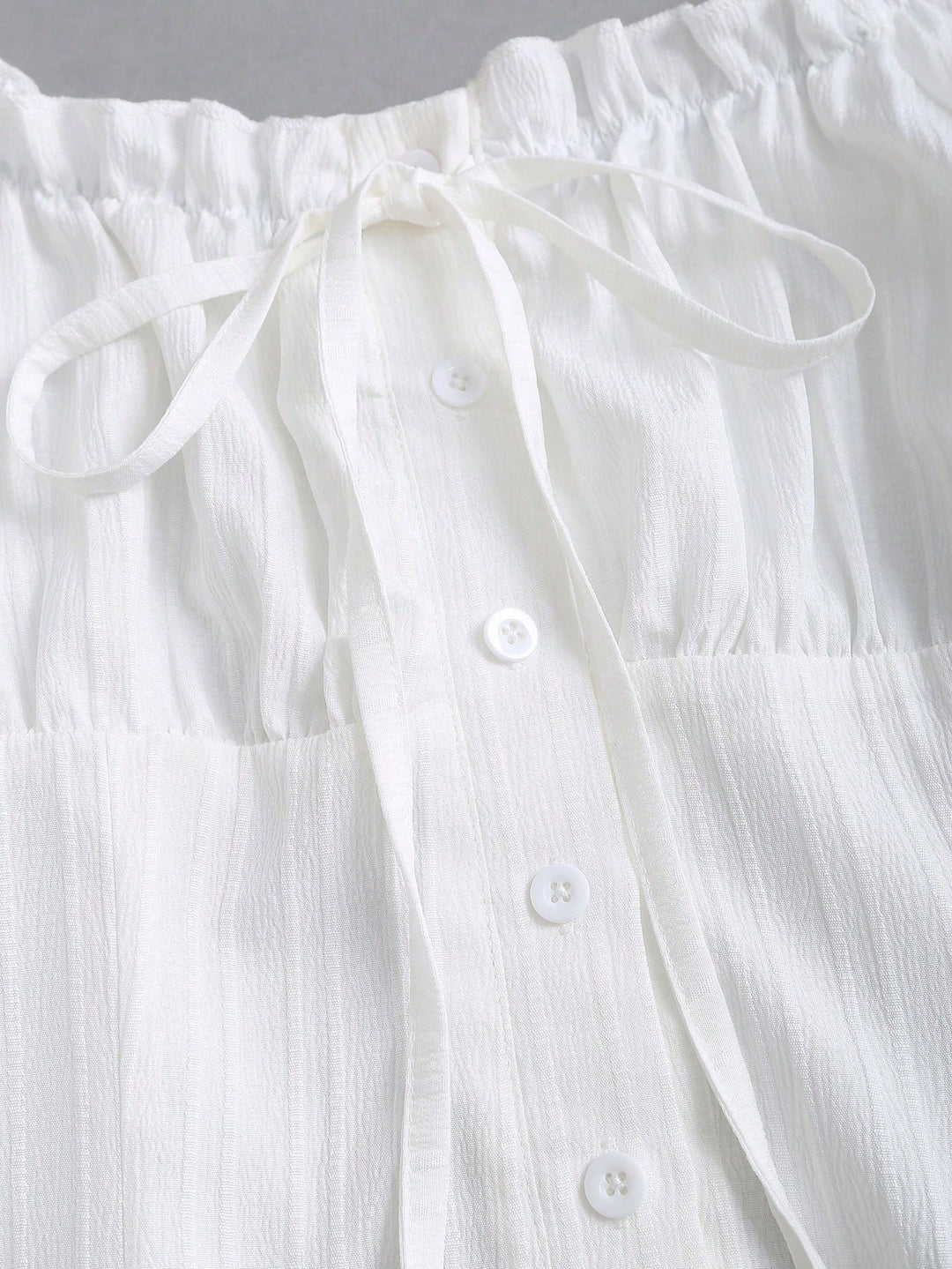 Bluza romantica SHEIN, alb