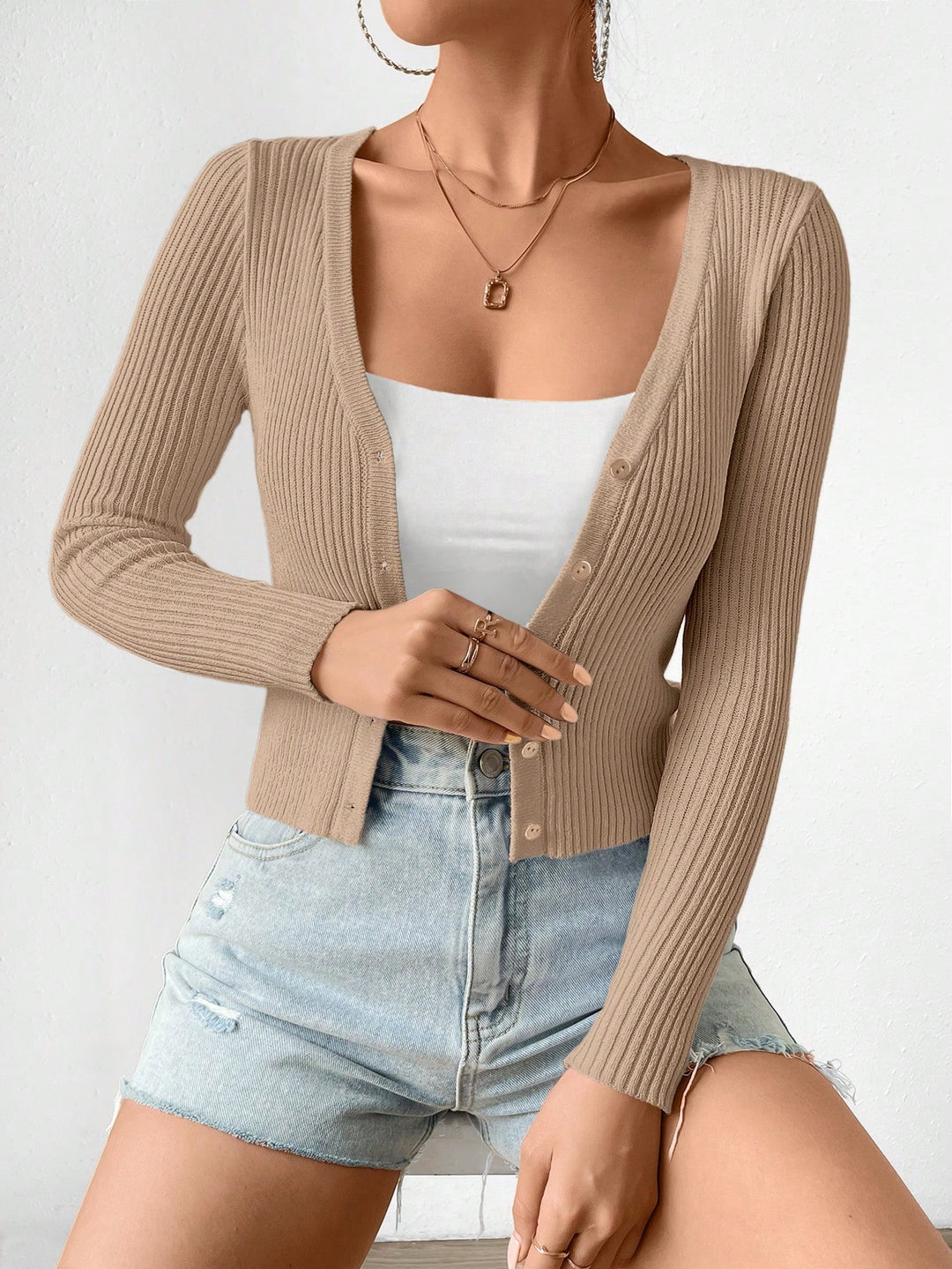 Cardigan SHEIN, bej