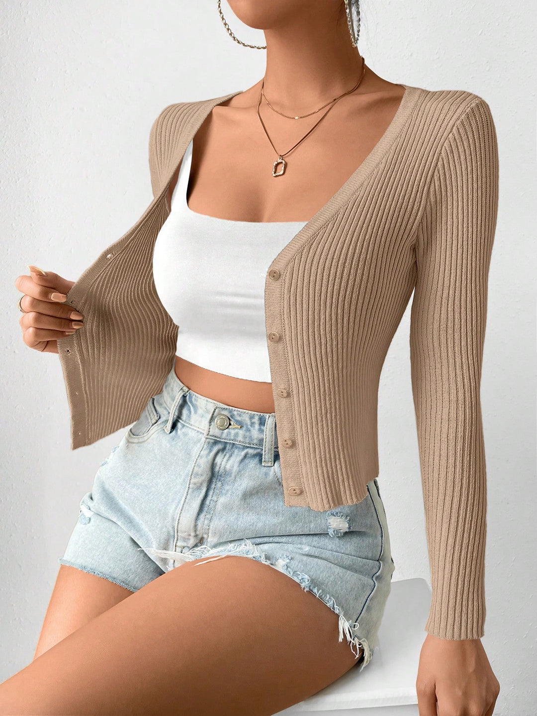 Cardigan SHEIN, bej