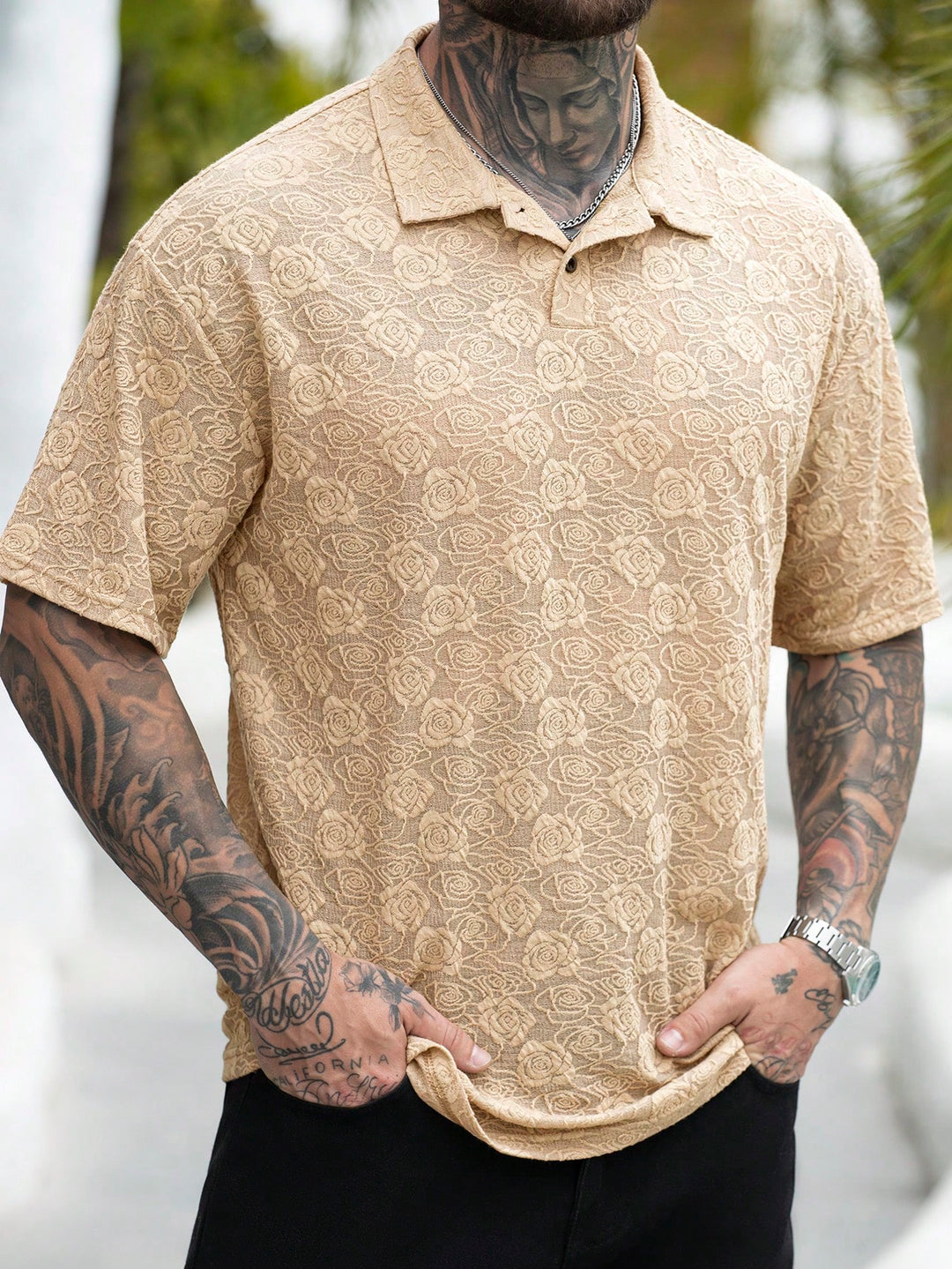 Tricou SHEIN, kaki