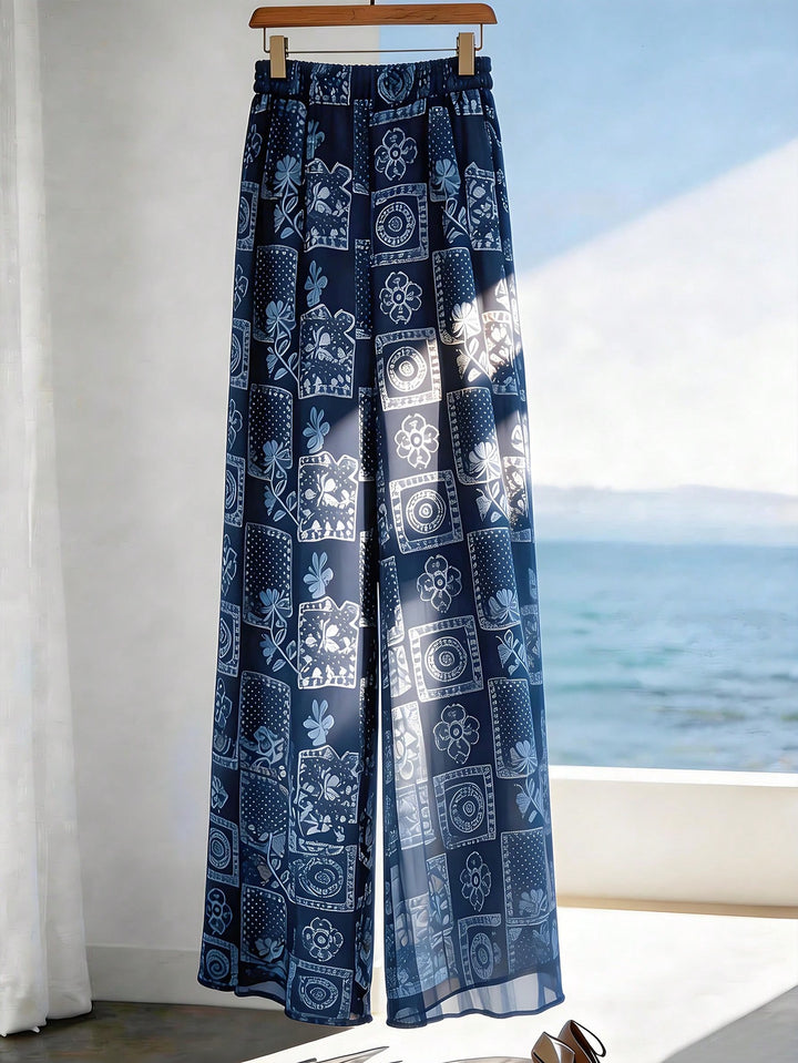 Pantaloni SHEIN, albastru