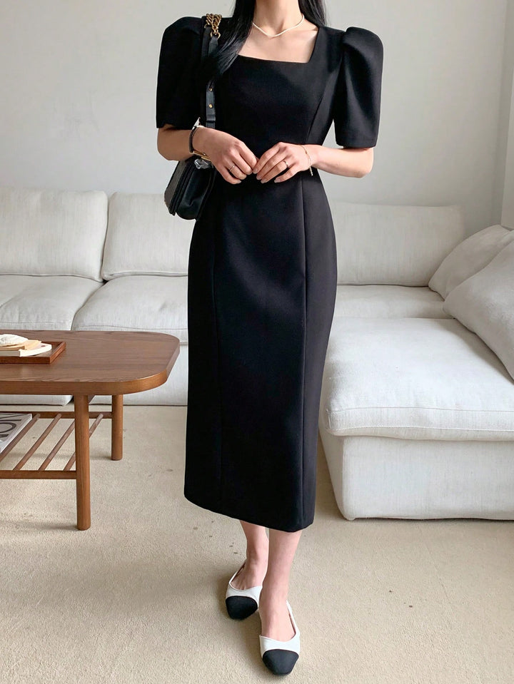 Rochie midi SHEIN, negru