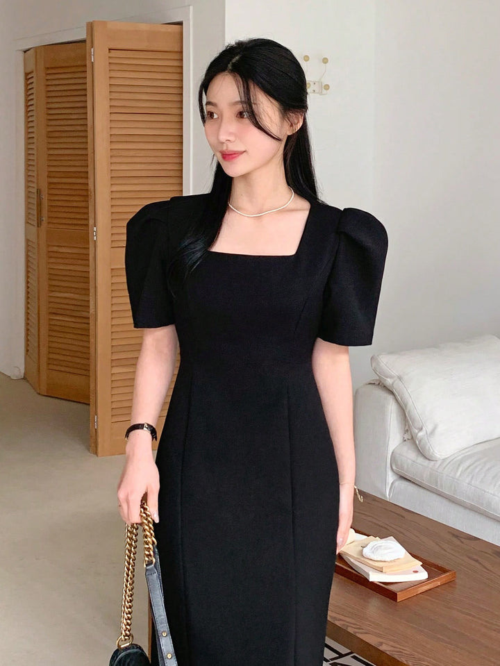 Rochie midi SHEIN, negru