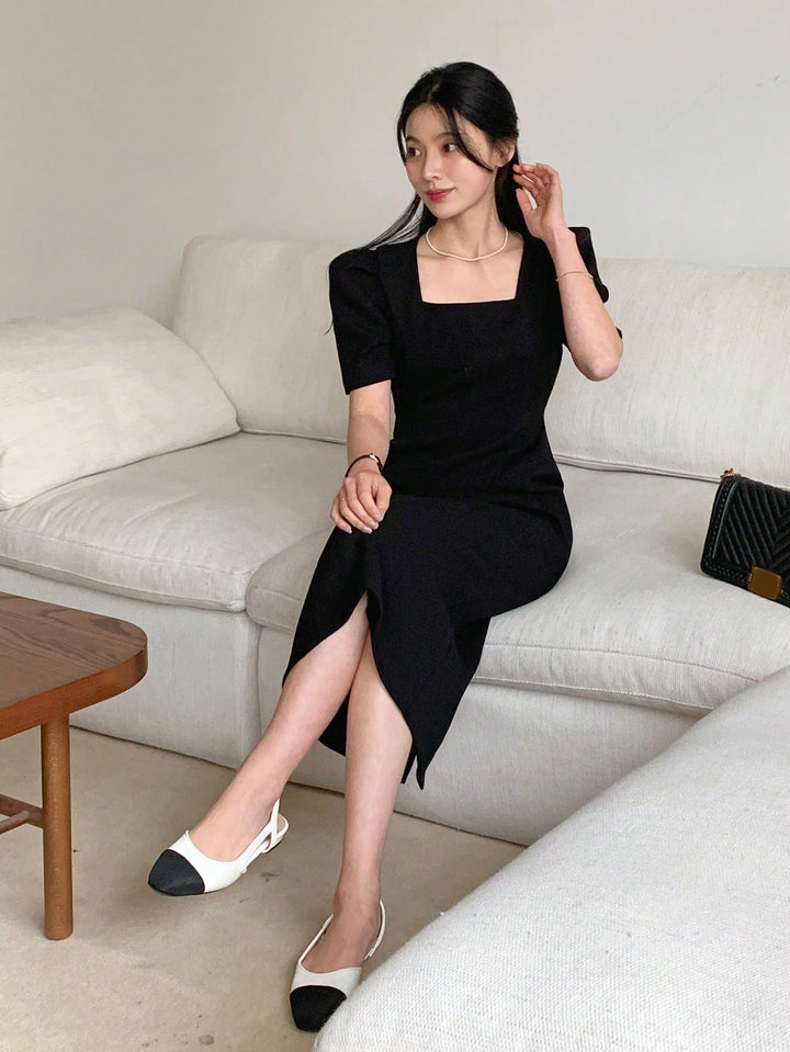 Rochie midi SHEIN, negru