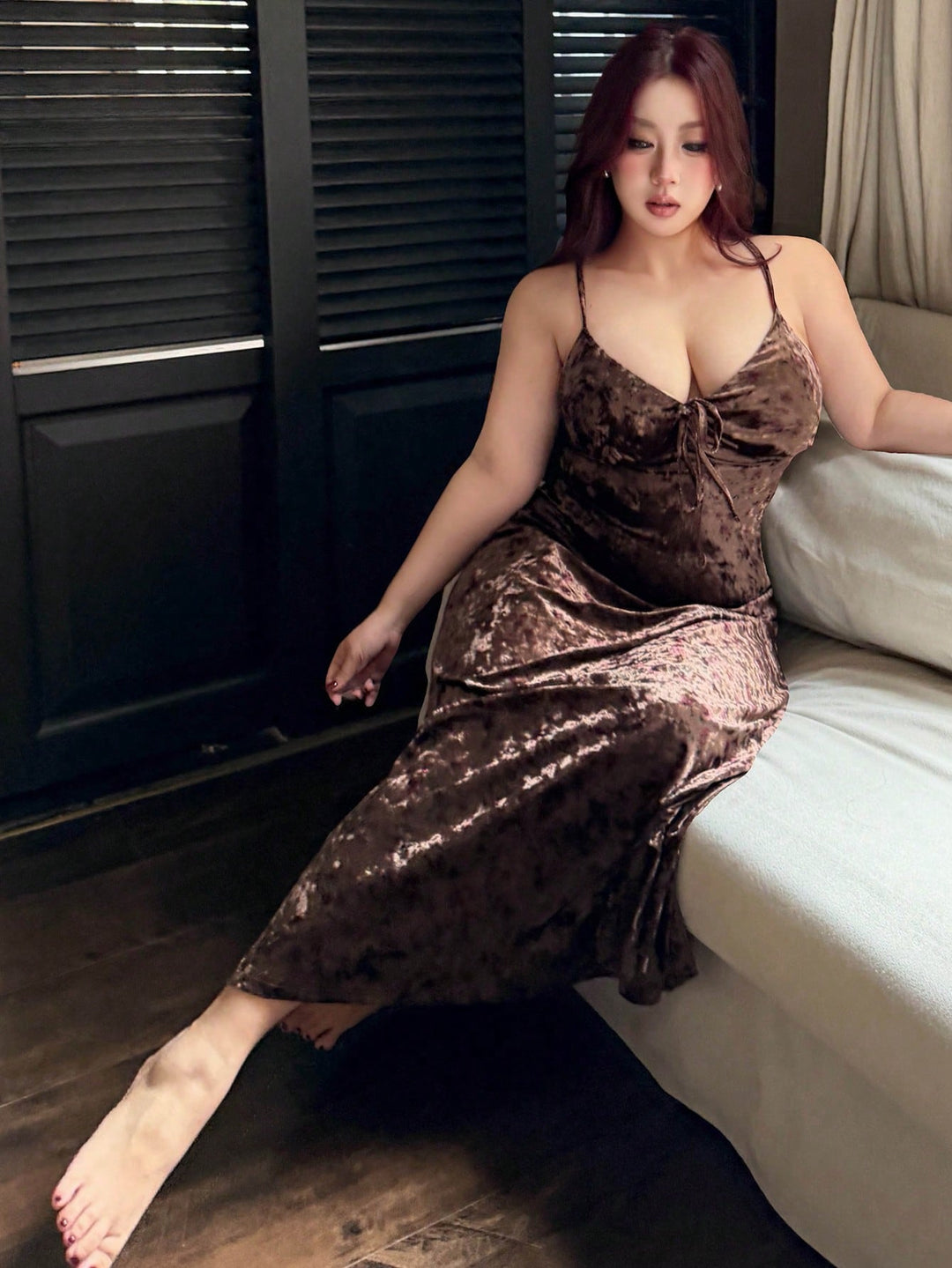 Rochie SHEIN, maro