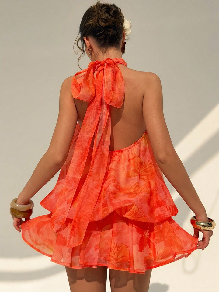 Rochie mini SHEIN, portocaliu