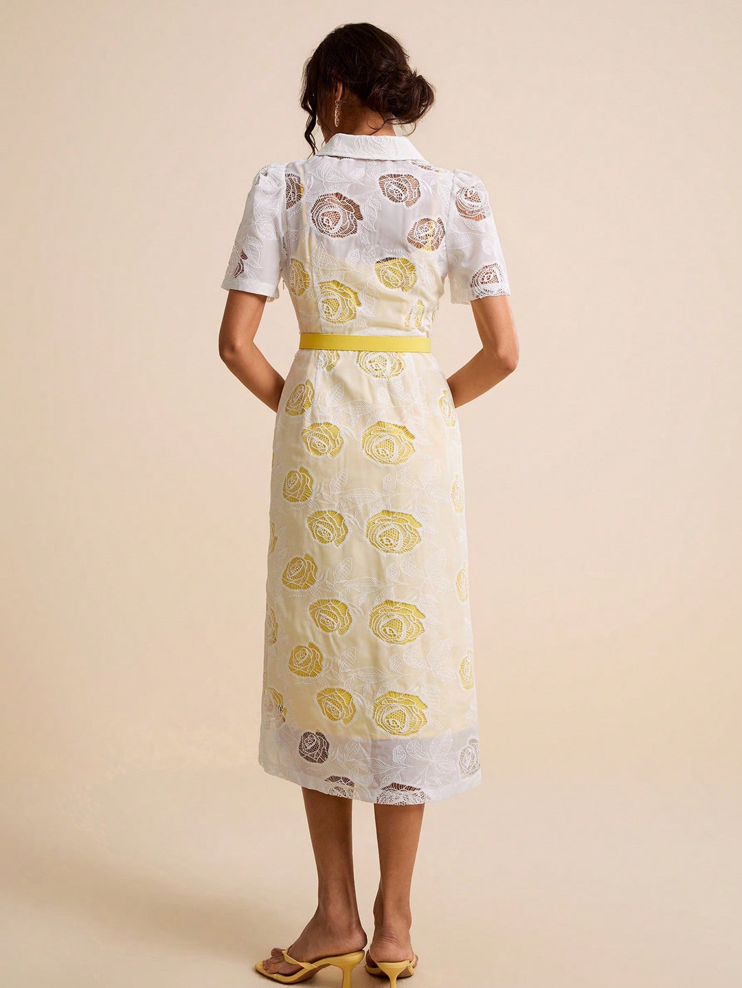 Rochie midi SHEIN, alb