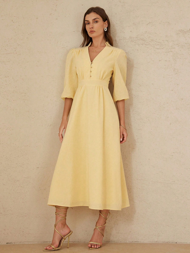 Rochie maxi SHEIN, galben