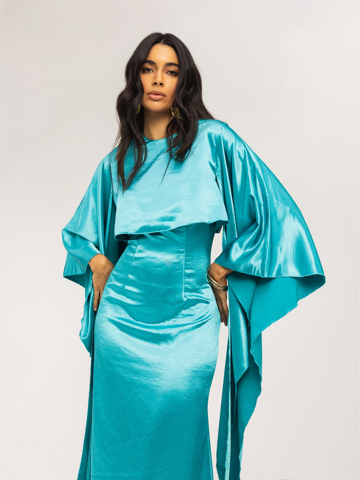 Rochie maxi SHEIN, albastru