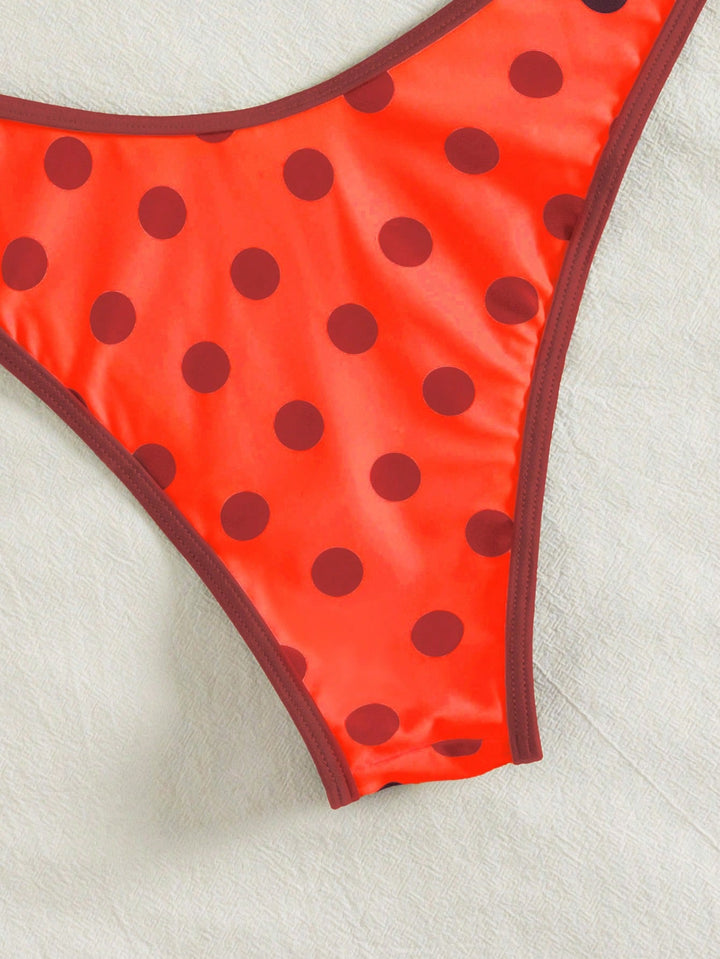 Set bikini SHEIN, portocaliu