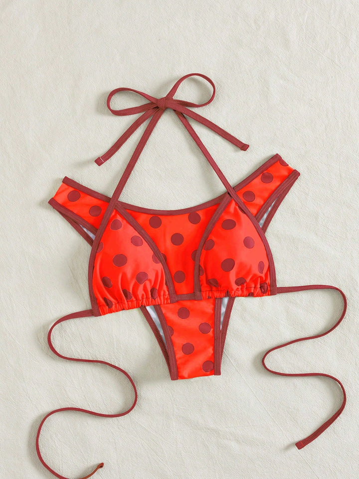Set bikini SHEIN, portocaliu