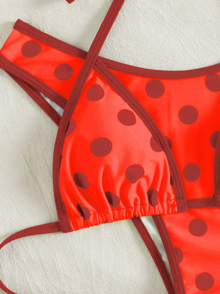 Set bikini SHEIN, portocaliu