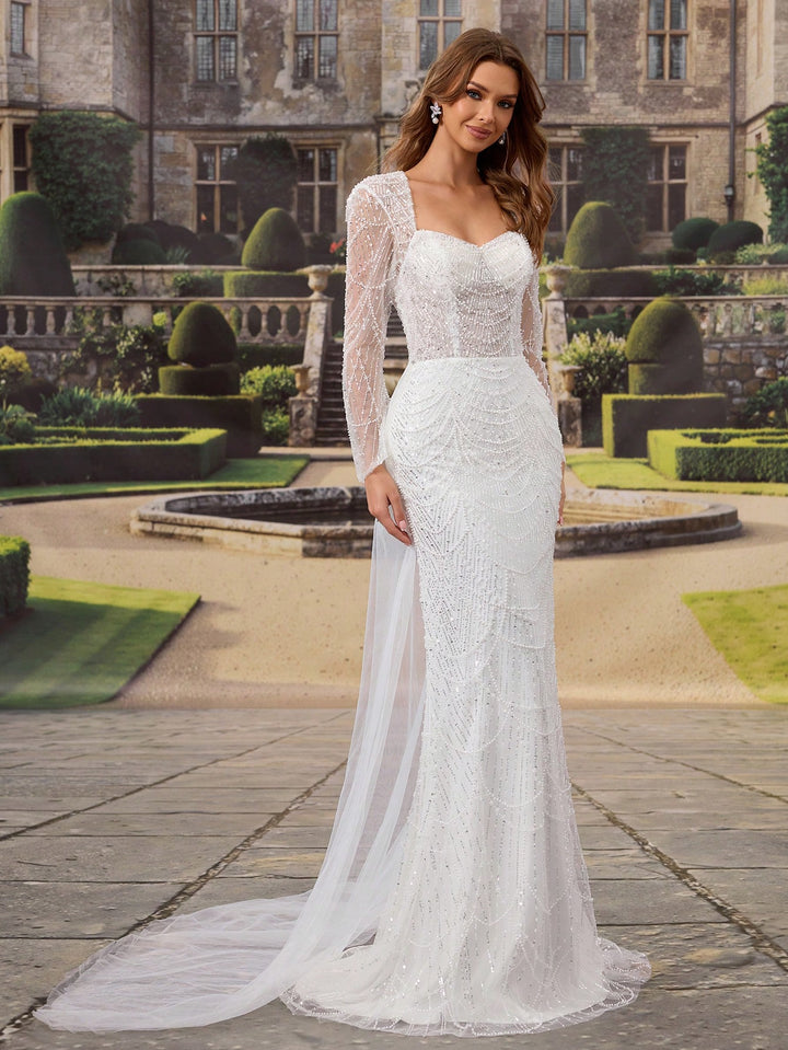 Rochie de mireasă SHEIN, alb