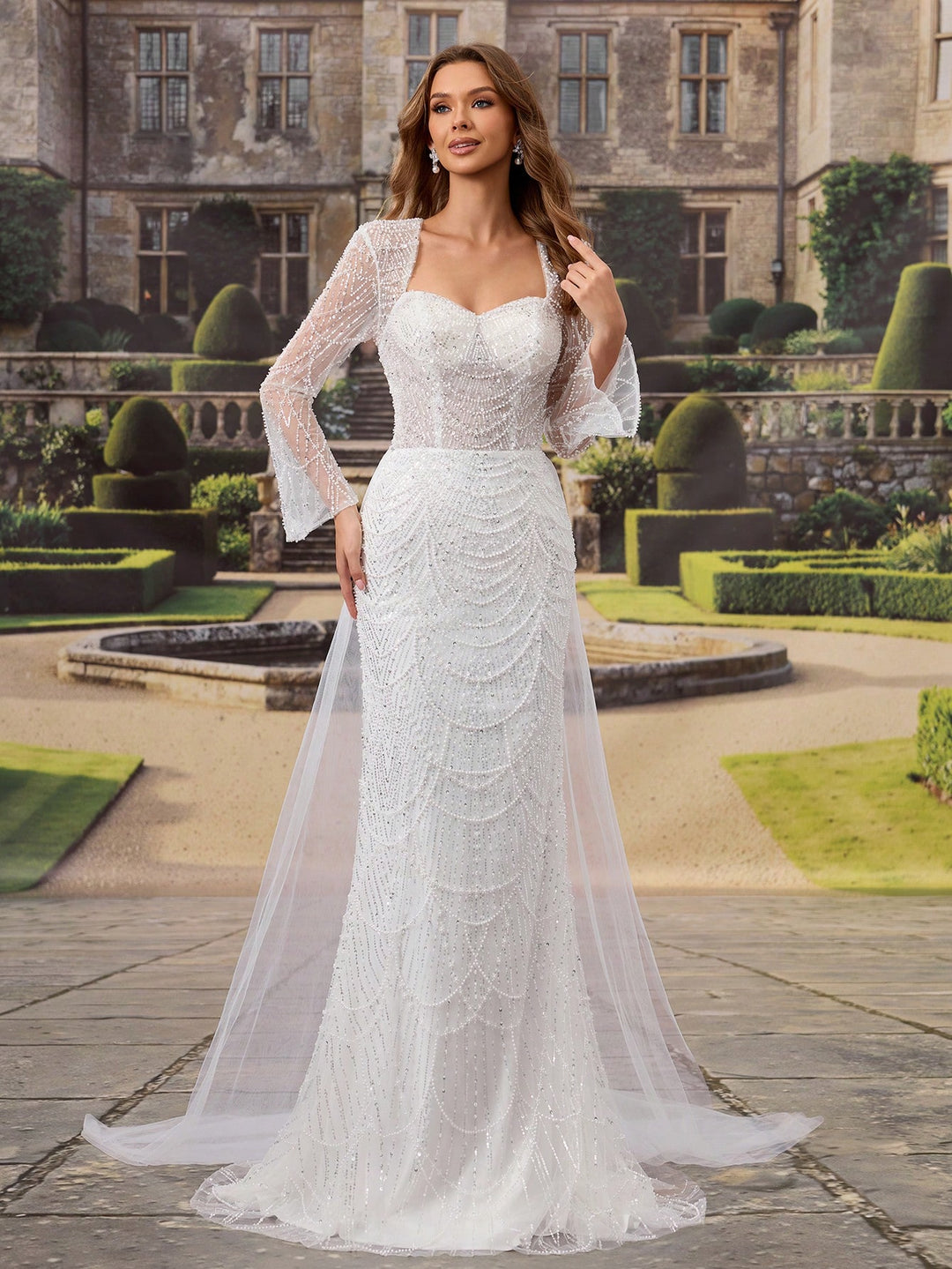 Rochie de mireasă SHEIN, alb