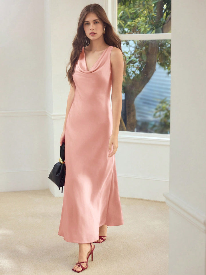 Rochie midi SHEIN, roz