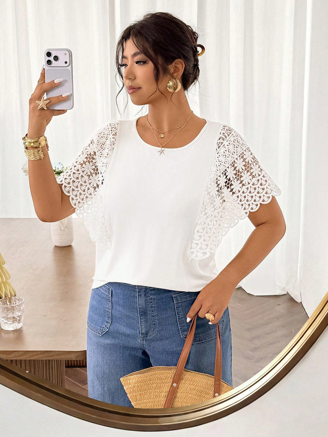 Tricou SHEIN, portocaliu
