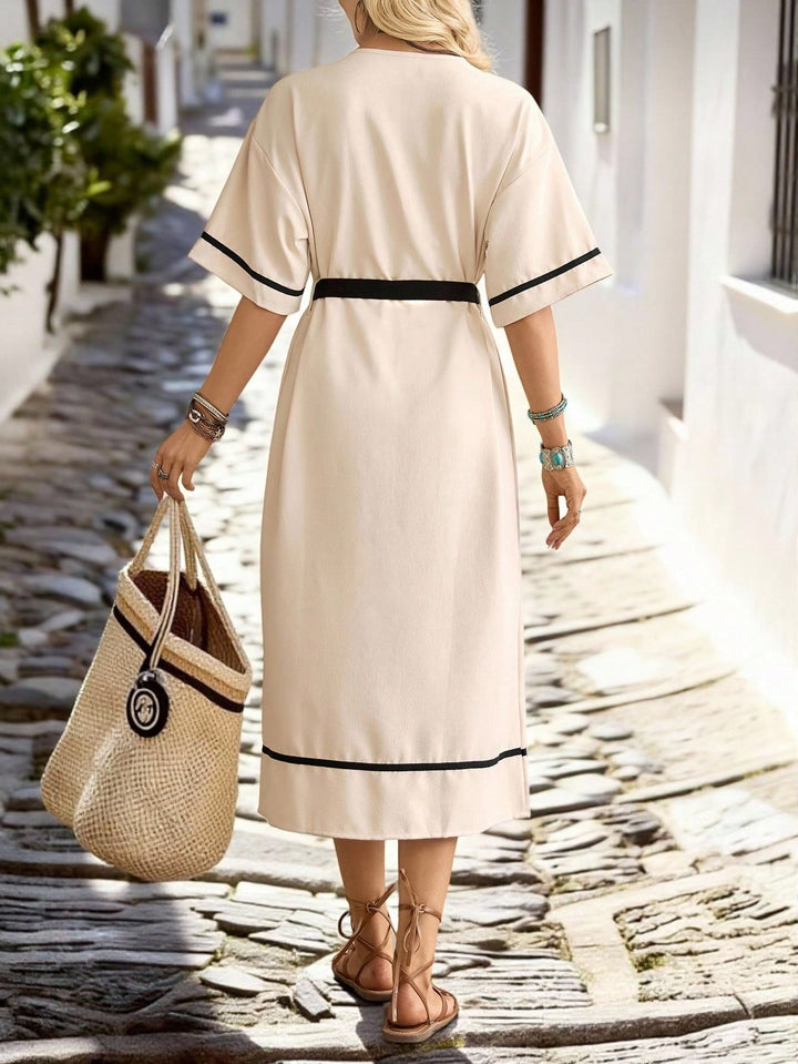 Rochie maxi SHEIN, bej