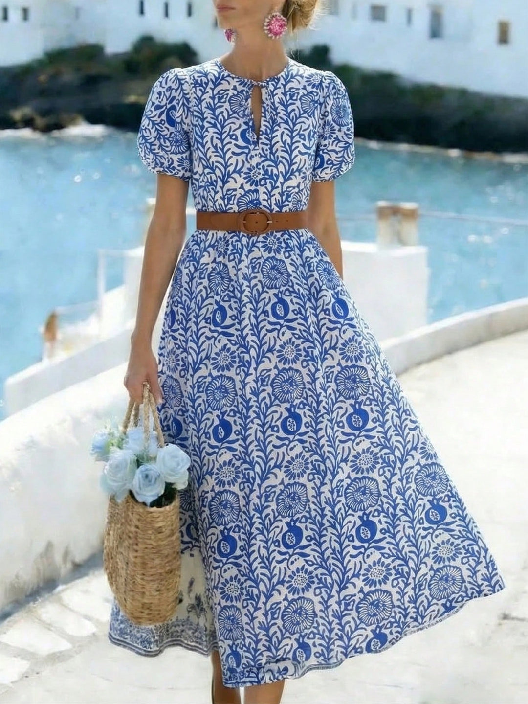 Rochie maxi SHEIN, albastru