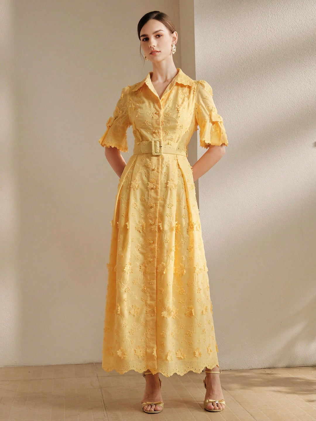 Rochie maxi SHEIN, galben