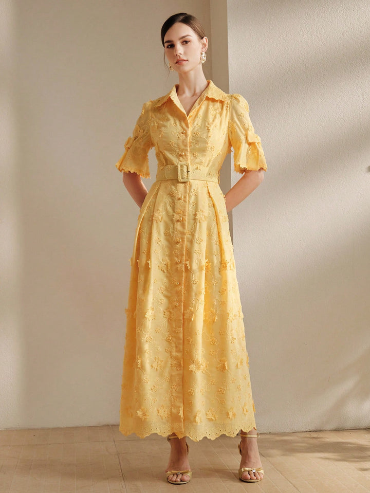 Rochie maxi SHEIN, galben