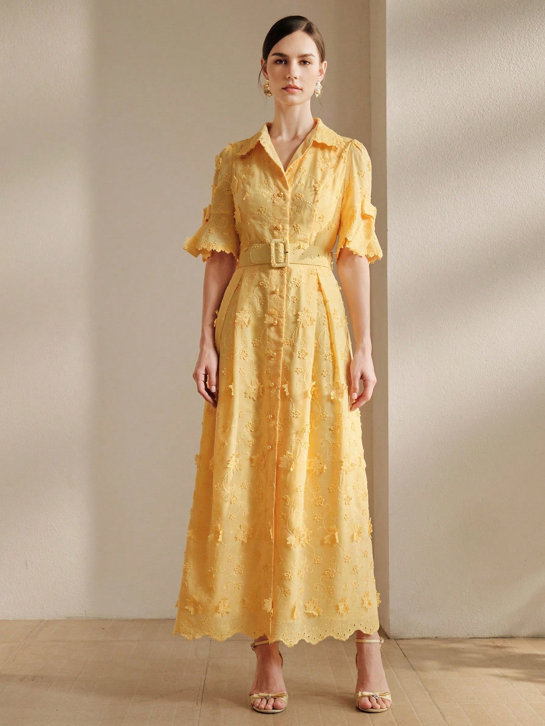 Rochie maxi SHEIN, galben