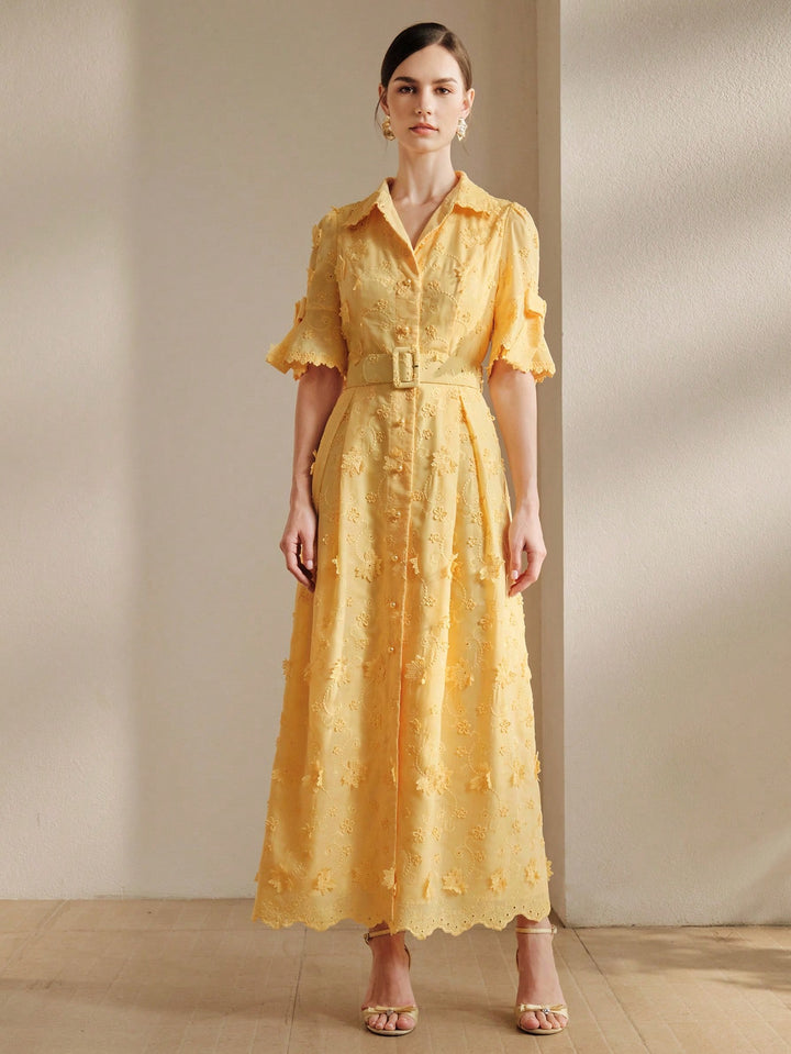 Rochie maxi SHEIN, galben