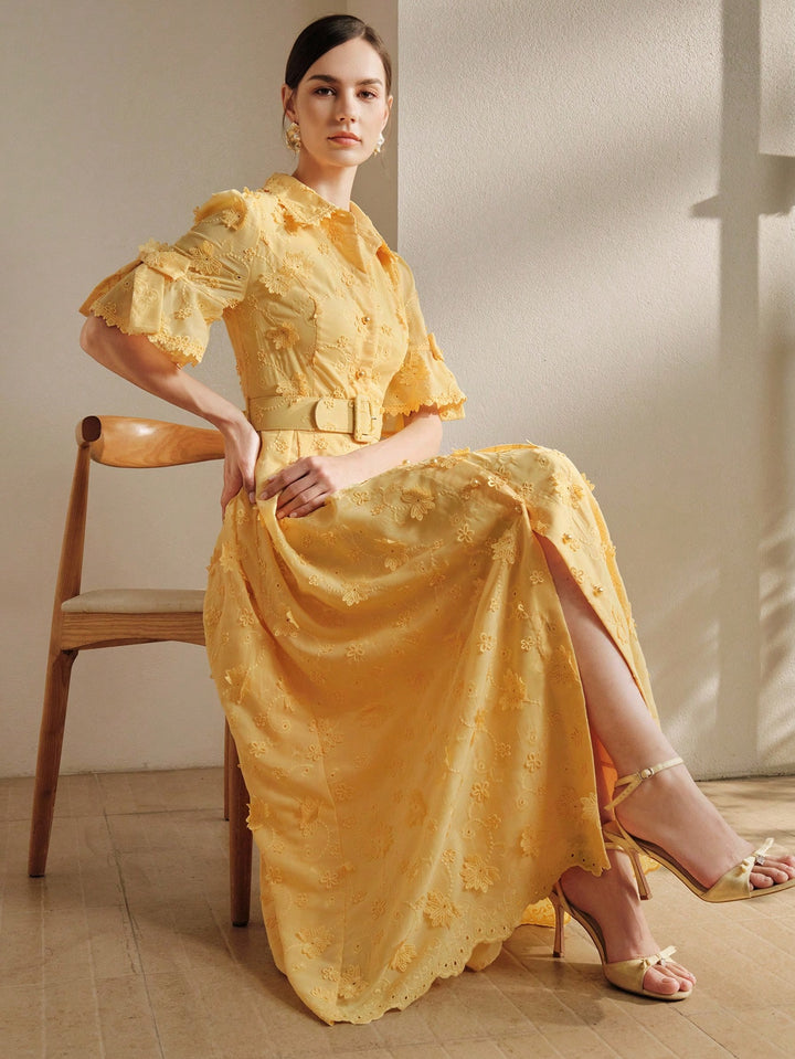 Rochie maxi SHEIN, galben