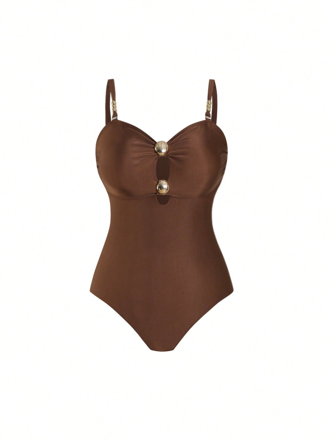 Costum de baie SHEIN, maro