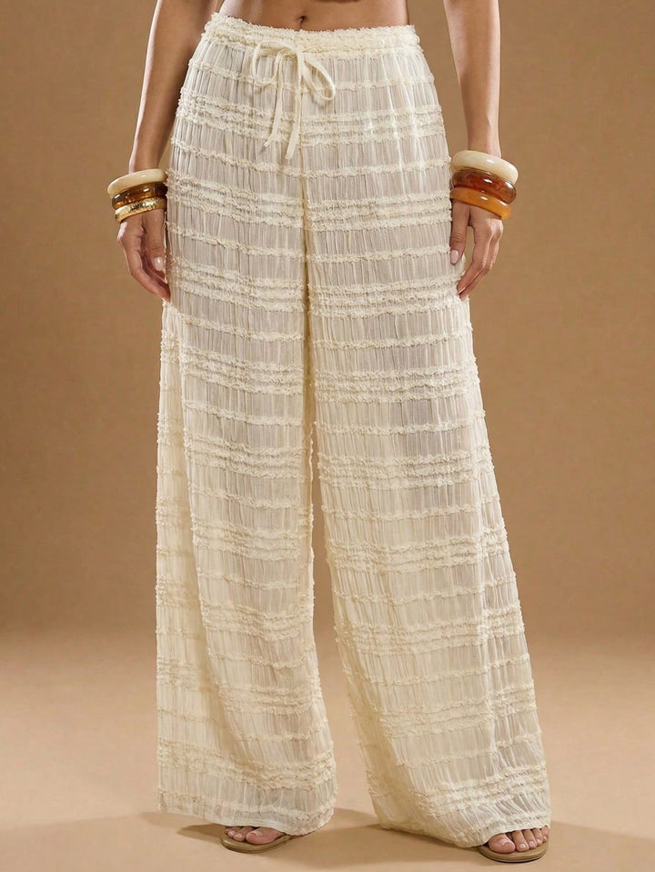 Pantaloni SHEIN, alb