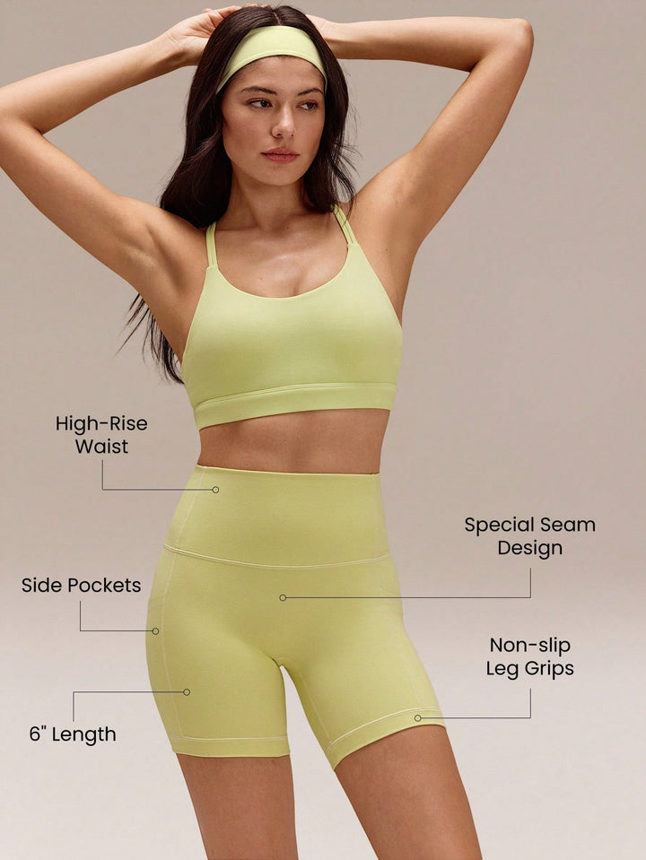 Pantaloni scurți SHEIN, verde