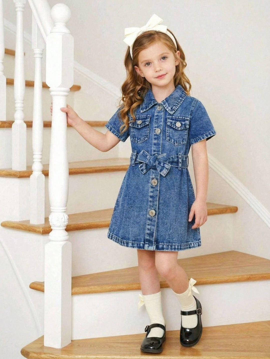 Rochie de denim SHEIN, albastru