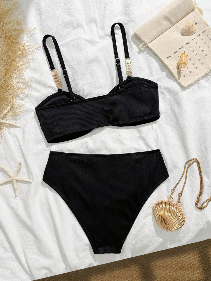 Set bikini SHEIN, negru