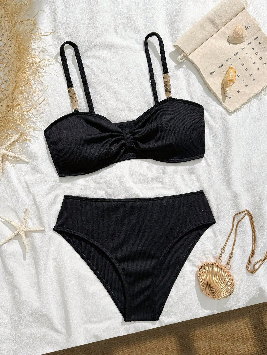 Set bikini SHEIN, negru