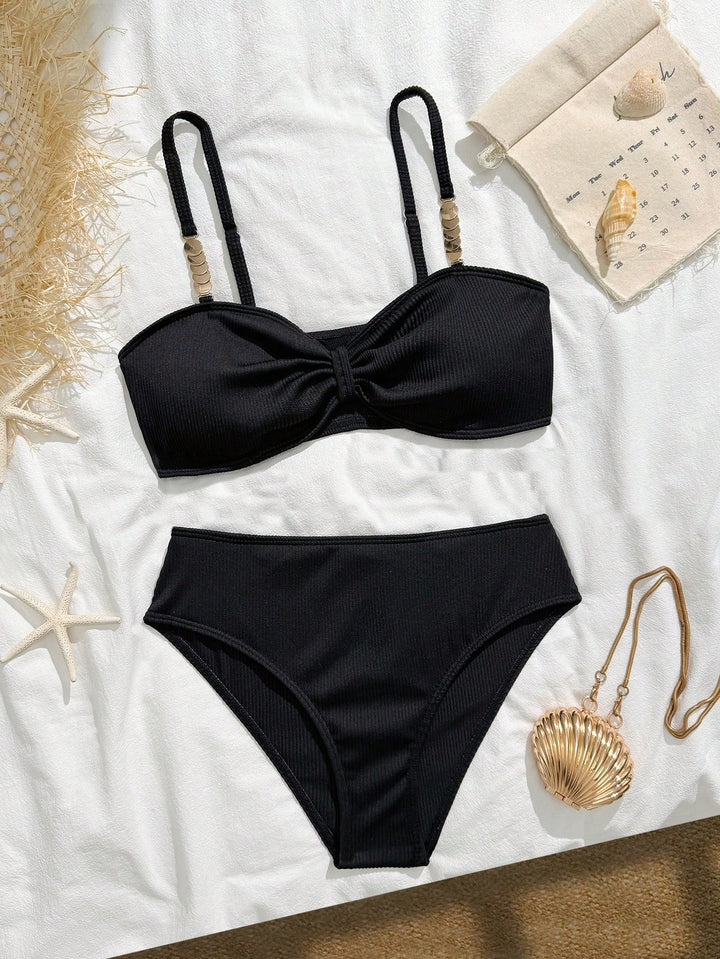 Set bikini SHEIN, negru