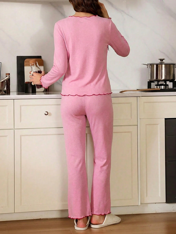 Compleu pijamale SHEIN, roz