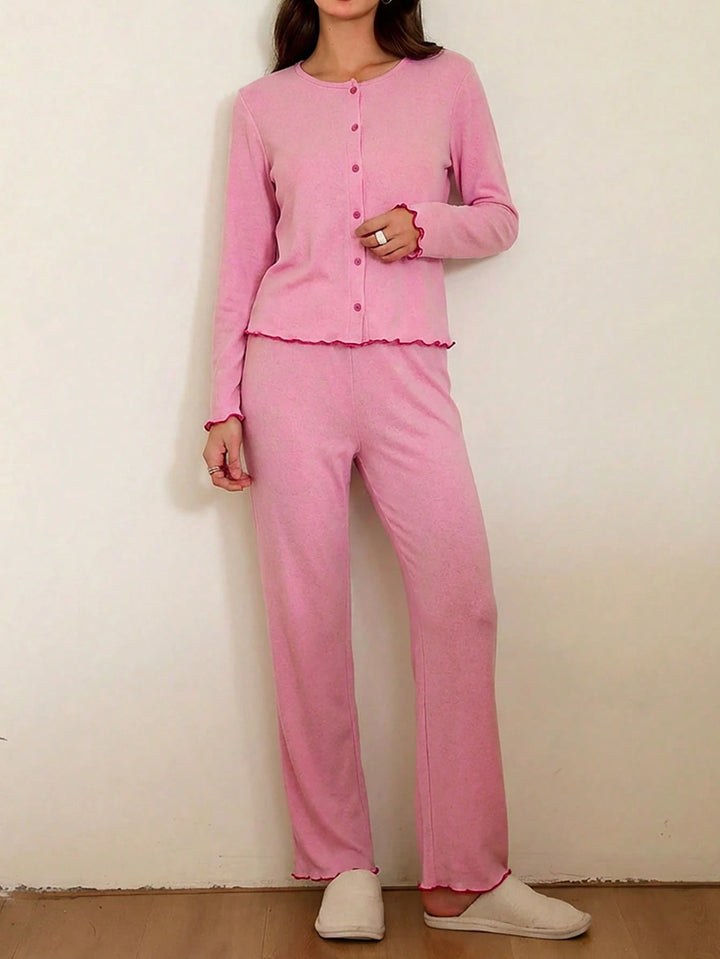 Compleu pijamale SHEIN, roz