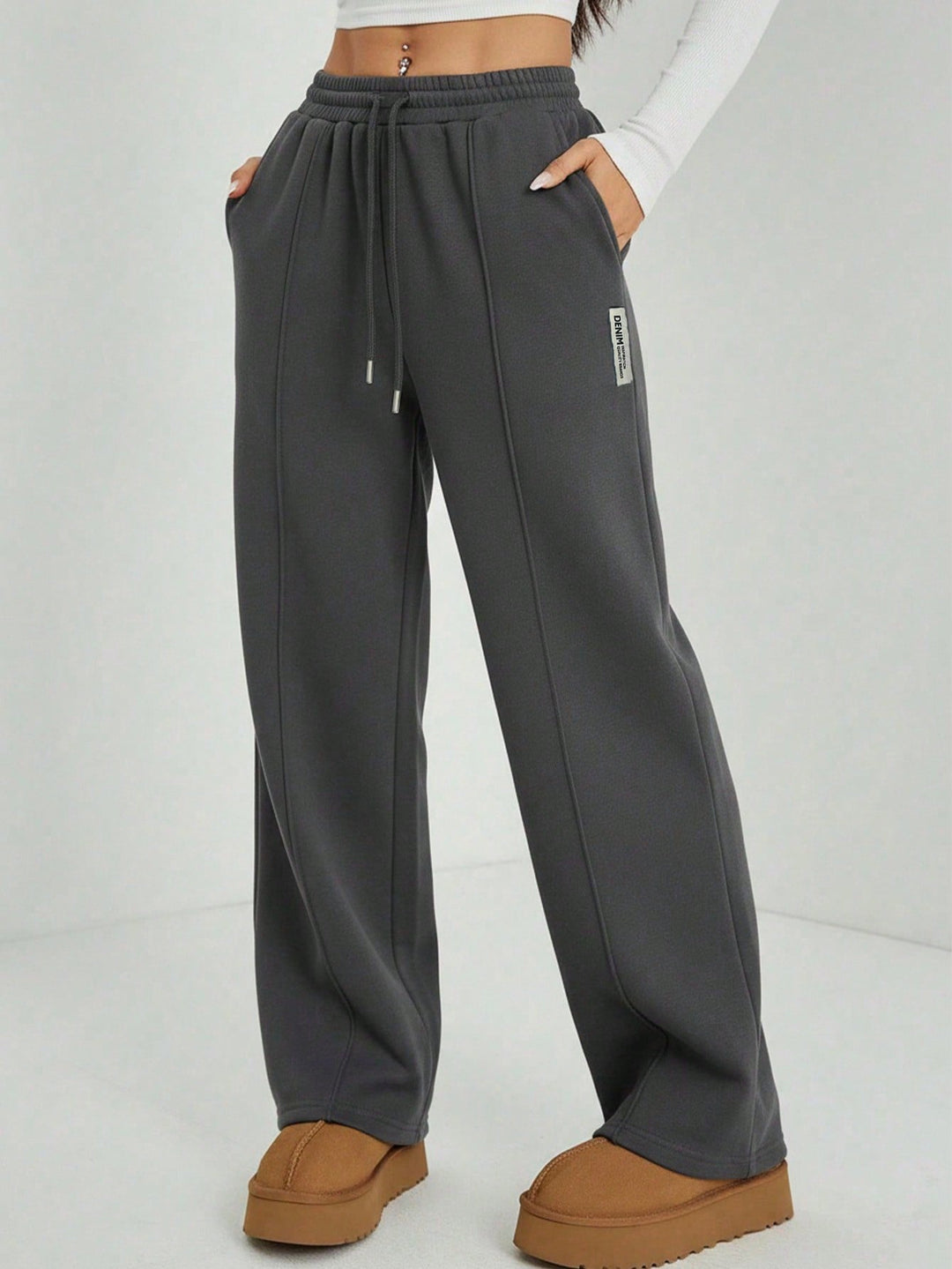 Pantaloni SHEIN, gri