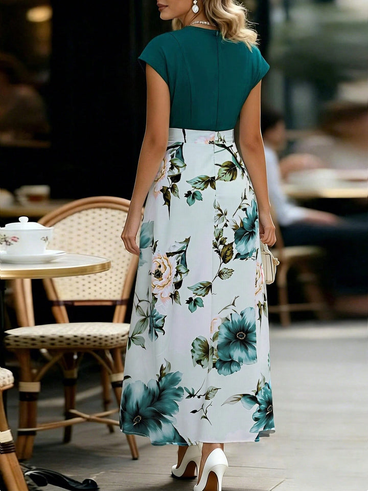 Rochie maxi SHEIN, verde