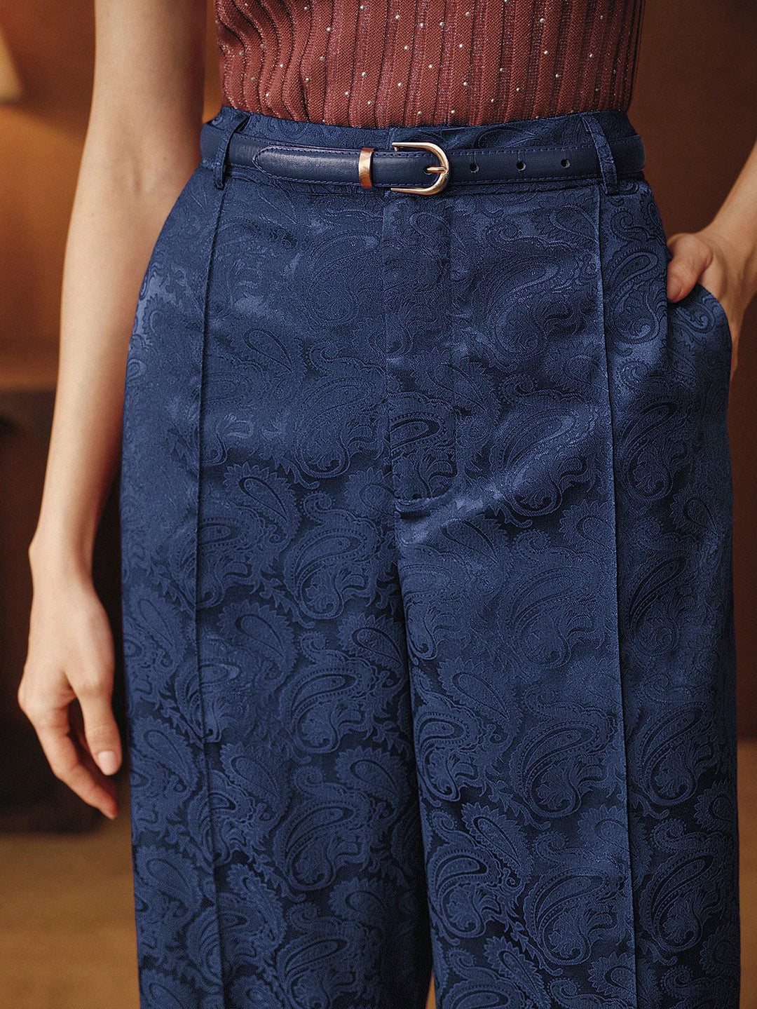Pantalon SHEIN, albastru