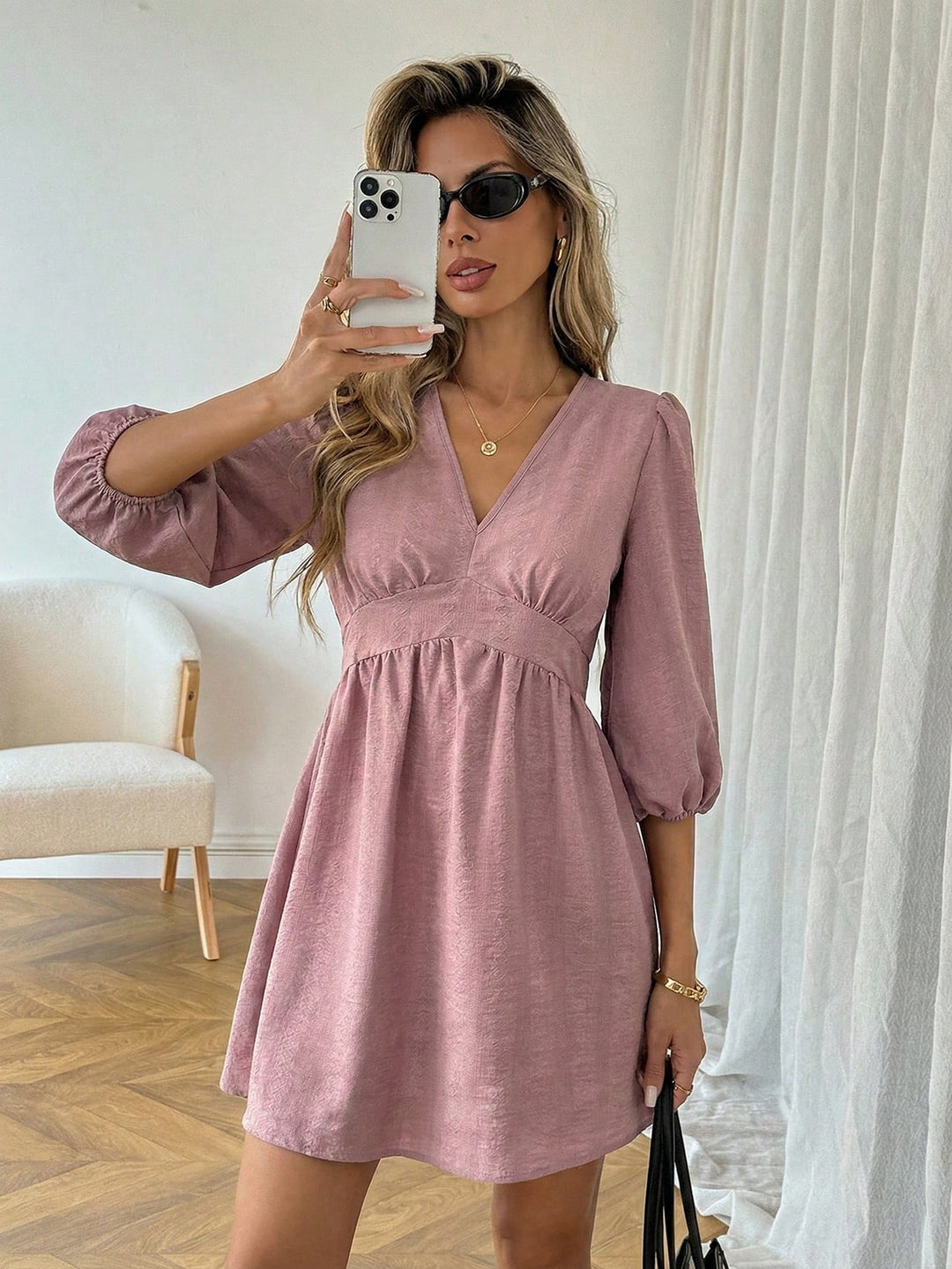 Rochie scurtă SHEIN, albastru