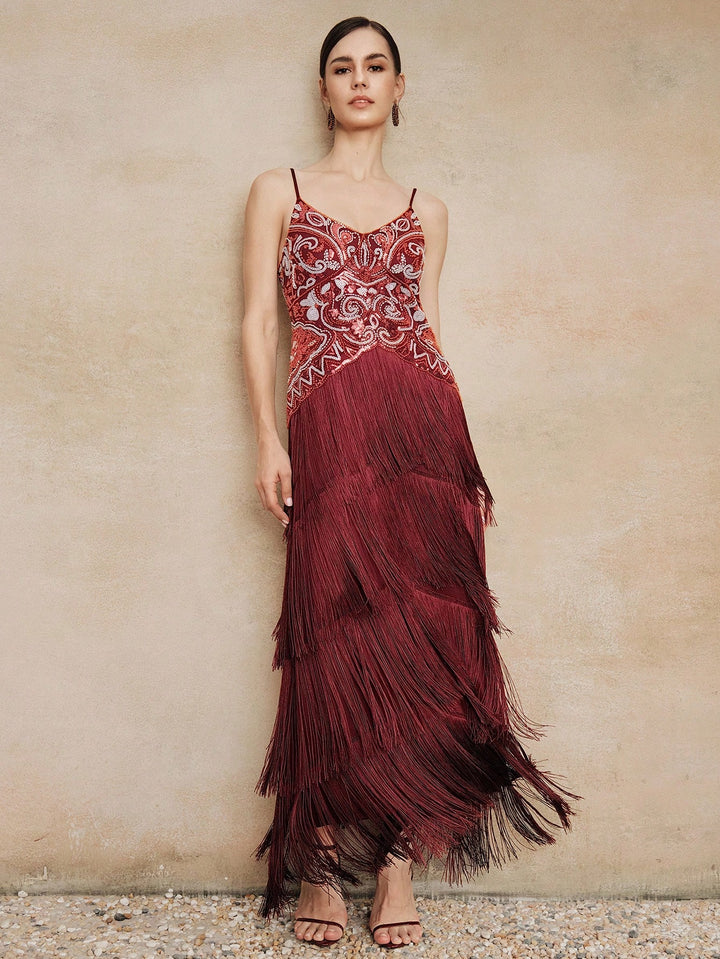Rochie maxi SHEIN, vișiniu
