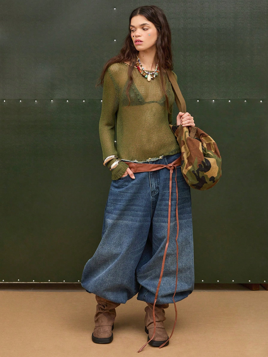 Pulover SHEIN, verde