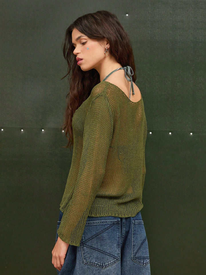 Pulover SHEIN, verde