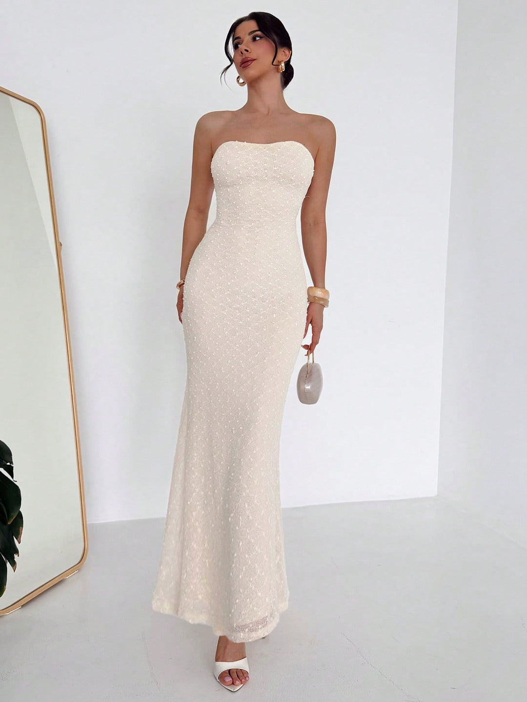 Rochie maxi SHEIN, portocaliu