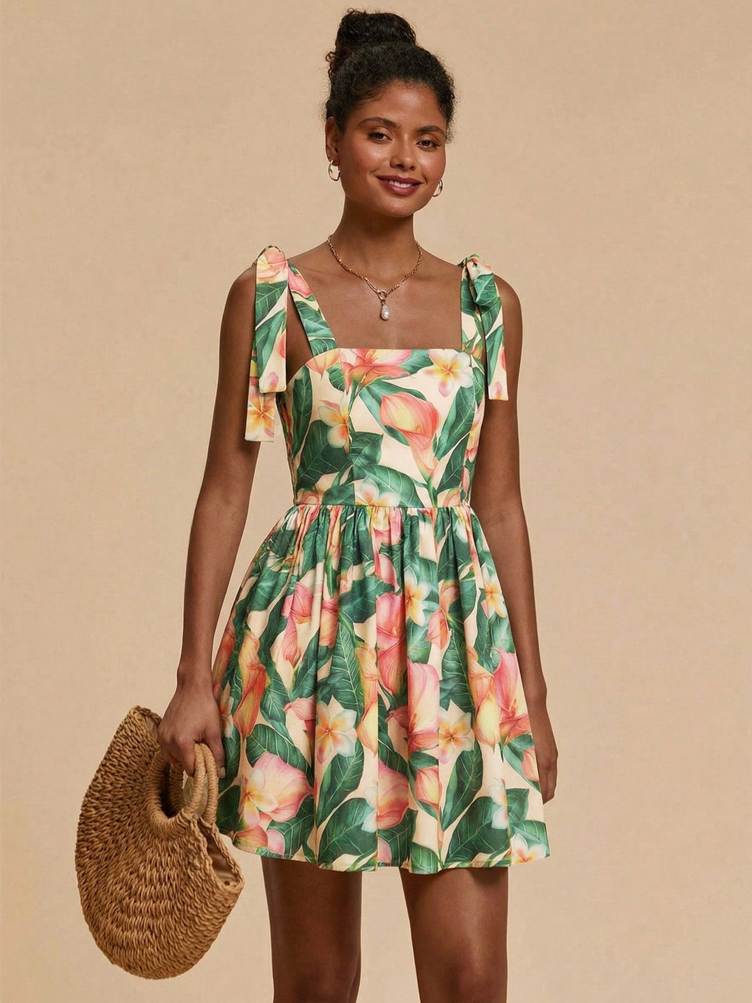 Rochie mini SHEIN, bej