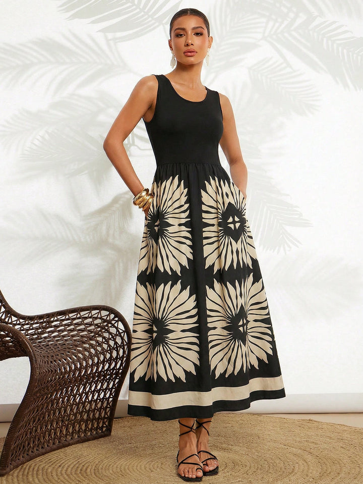 Rochie midi SHEIN, mix culori