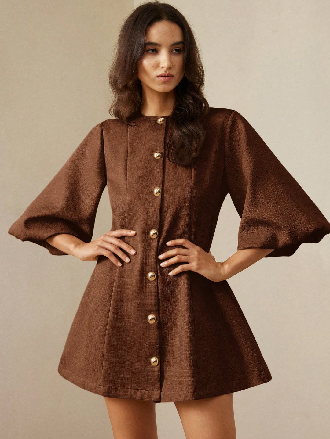Rochie mini SHEIN, maro