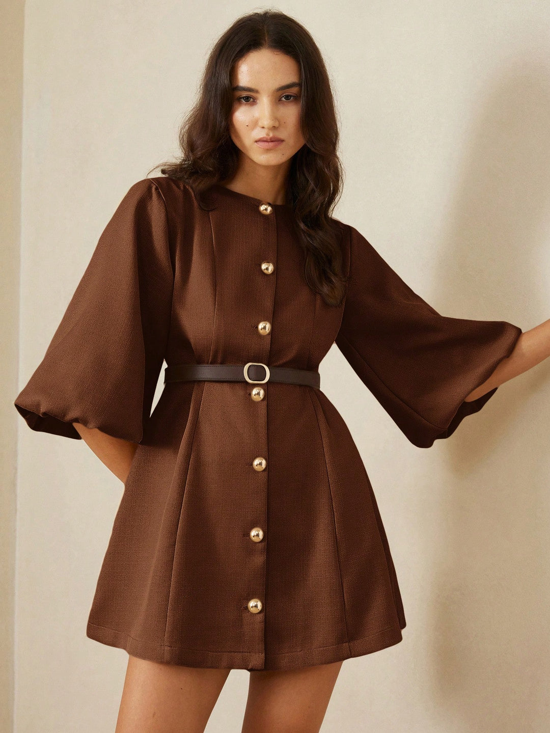 Rochie mini SHEIN, maro